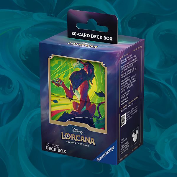 Deck Box - Disney Lorcana Tcg: Azurite Sea - Scar