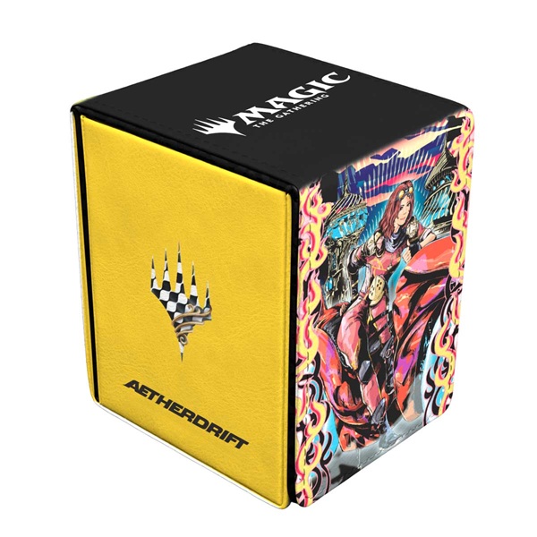 Deck Box Magic Alcove Flip Box Leatherette : Aetherdrift: Chandra Spark Hunter Ultra Pro 38676