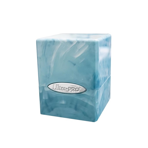Deck Box Satin Cube: Marble Light Blue White Ultra Pro 16354