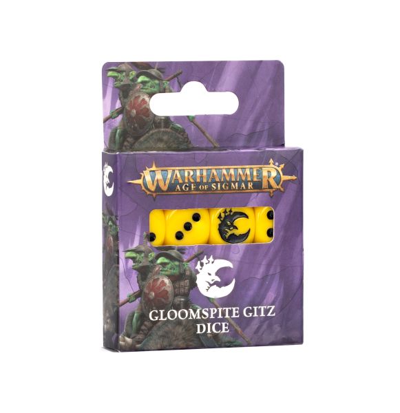 Gloomspite Gitz Terninger - 16 D6 Terninger i Sæt