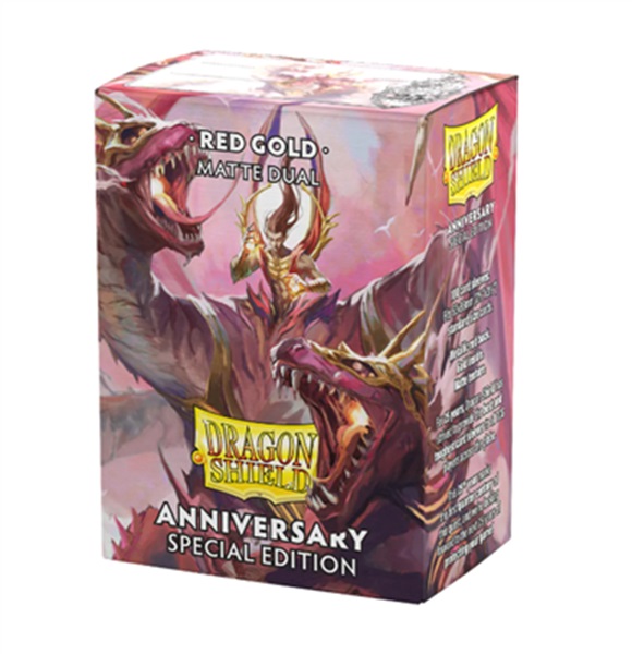 Dragon Shield Matte Dual Lommer: Granatæble & Guld