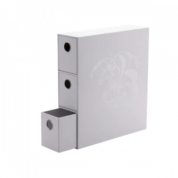 Dragon Shield Fortress Card Drawers: White Dragonshield At-33701