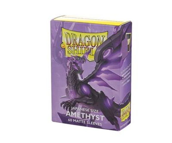 Dragon Shield Matte Æskebeskyttelse: Amethyst 60 Lommer