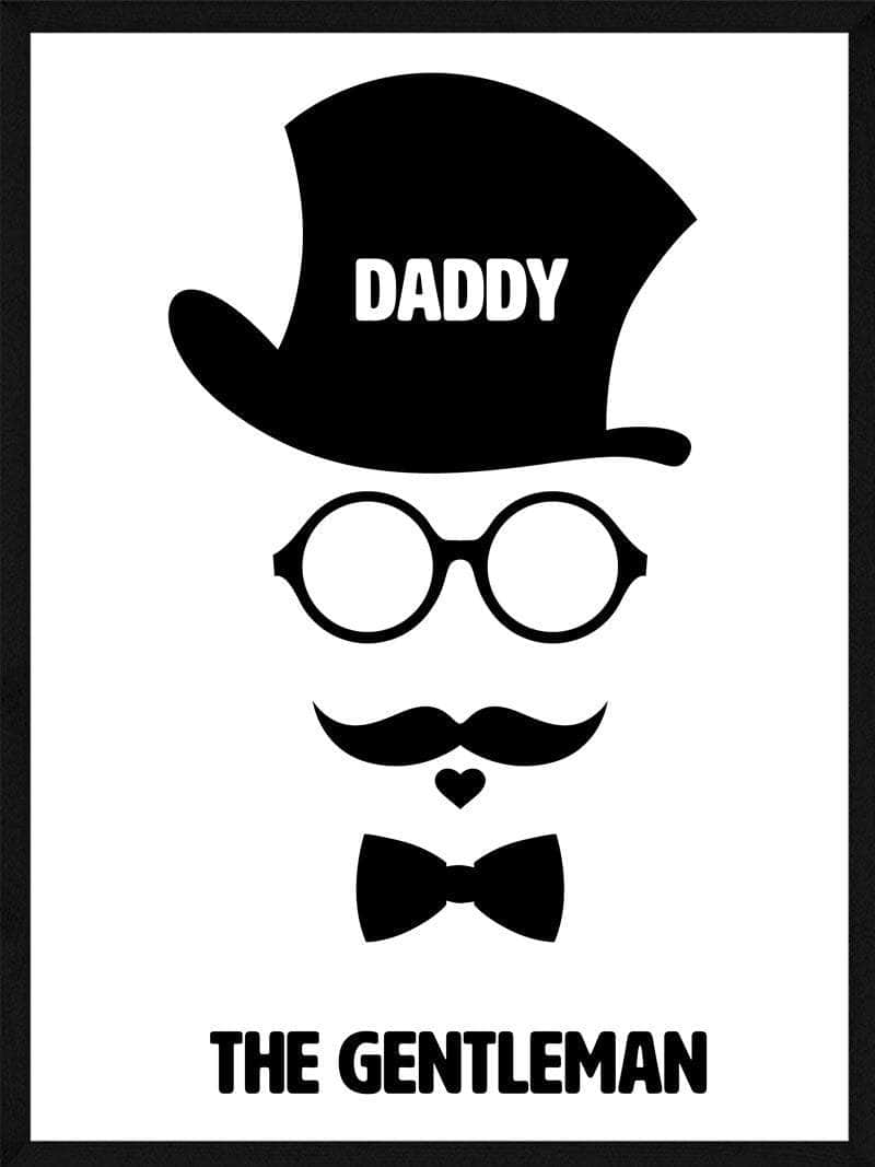 Far Plakat – Daddy The Gentleman til den bedste far
