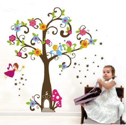 Feernes Træ Wallsticker – Magisk Værelsesdekoration!
