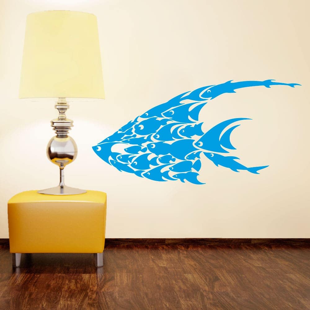 Fiskestime Wallsticker – Elegant Dekoration til Dit Hjem