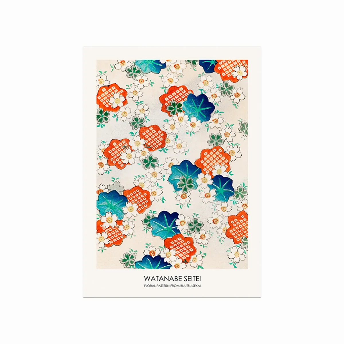 Japansk Blomsterplakat – Elegant Kunst til Dit Hjem