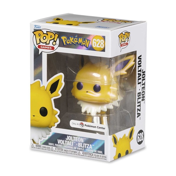 Funko Pop: Pokemon Jolteon Pearlescent 628 Pok 195 169 Mon Center Vinyl Figure 9cm