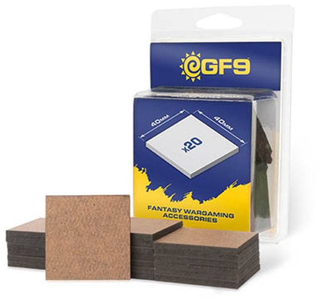 Galeforce Gf9 Mdf Bases Square 40x40mm 20 Gfm203