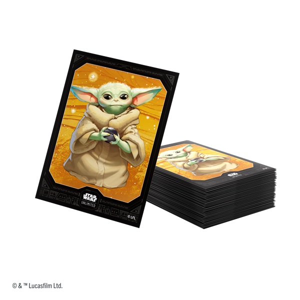 Gamegenic Star Wars: Unlimited Legends Of The Force Premium Art Sleeves Grogu 60 Kortlommer