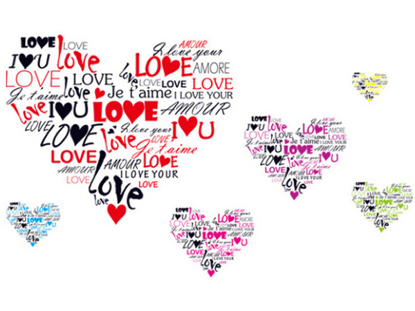Hjerter Wallsticker – Kærlighedsdekoration til Dit Hjem