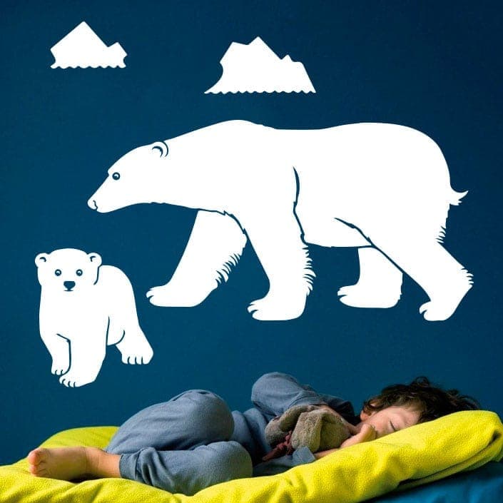 Isbjørne Wallsticker til Børneværelset – Fantastisk Tilbud!