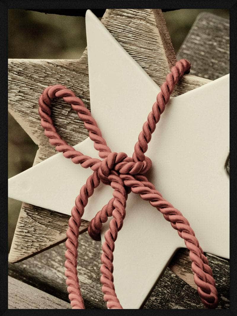 Julestjerne Med Bånd - Juleplakat til Julestemning
