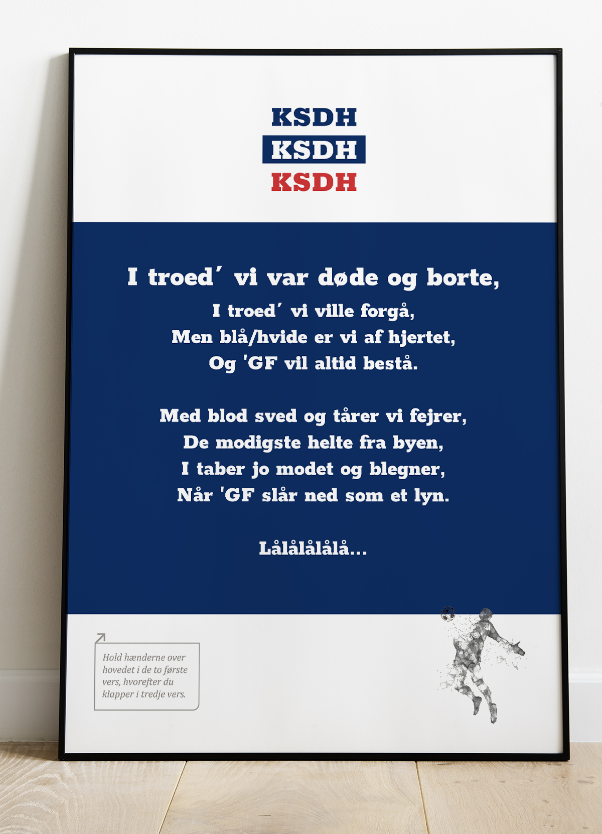 Fansang Plakat – "I Troede Vi Var Døde" A4 til 199 kr