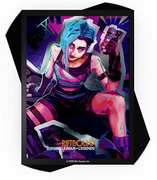 100 Lommer Riftbound: League Of Legends Tcg: Set 01: Origins Jinx Deck Protector Art Sleeves