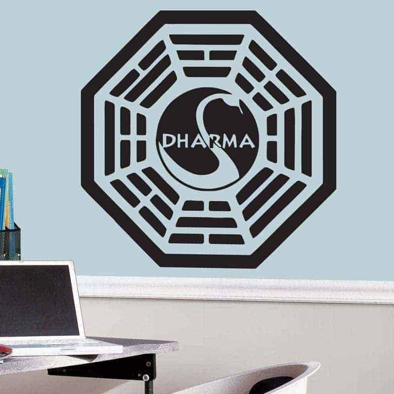 Lost Dharma Væggklistermærke – Perfekt til fans af Lost!