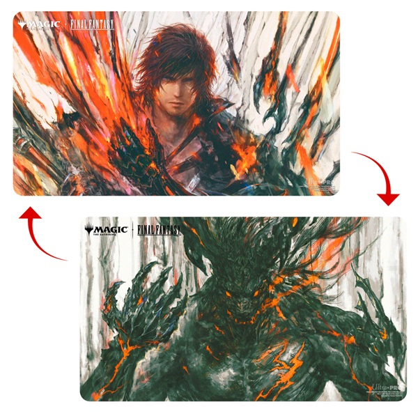 Magic -sidet Spillem 195 165 Tte Premium Double-sided Playmat Universes Beyond: Final Fantasy: Clive Ifrit Ultra Pro 38759
