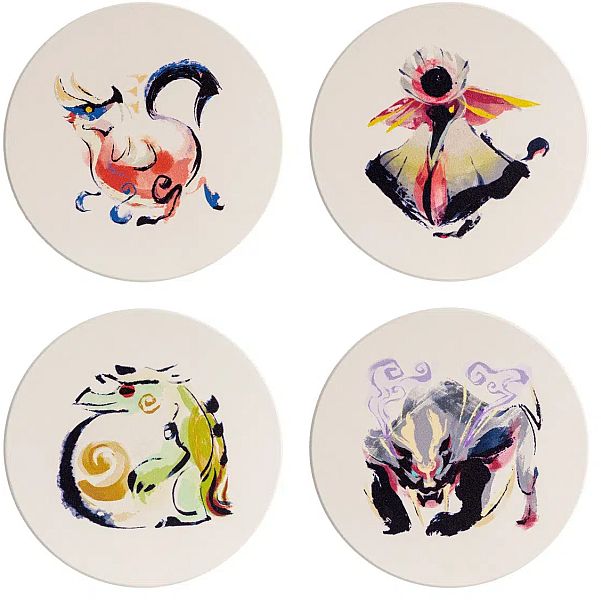 Monster Hunter: Rise Ceramic Coasters: Monster Icons -pack