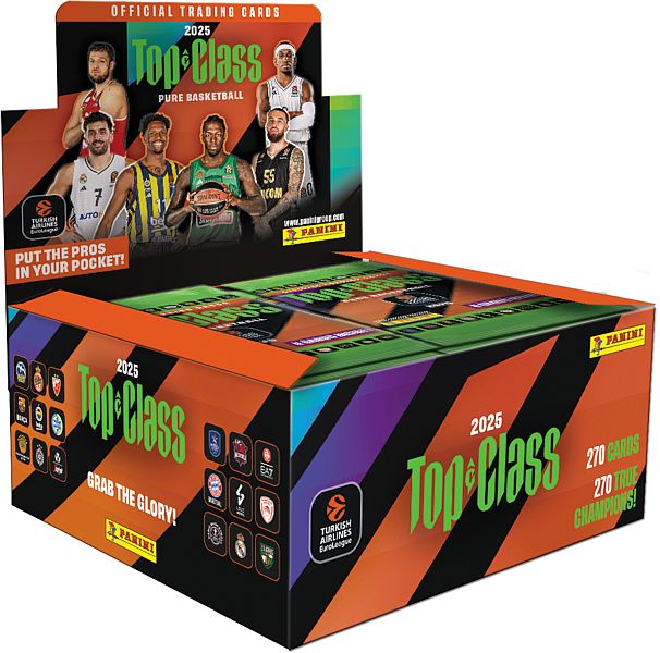 Panini Basketball Top Class: Euroleague 2025 Booster Box 24 Pakker