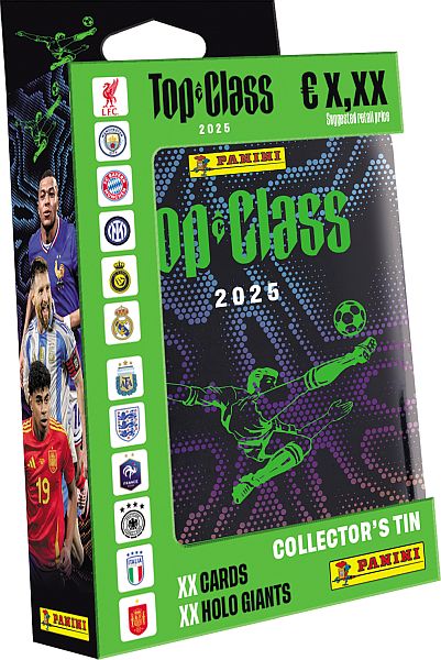 Panini Fodbold Top Class: FIFA 2025 Pocket Tin - Tilbud!