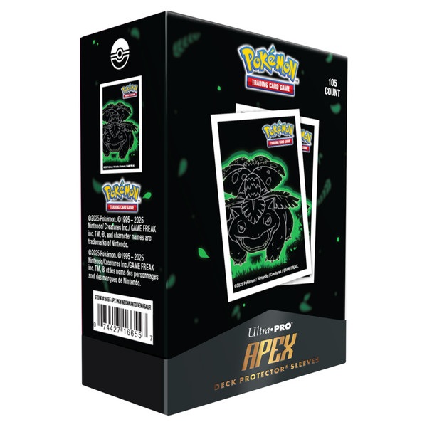 Pokemon Neon Kanto: Venusaur Apex Deck Protector 105 Lommer Ultra Pro Sleeves 16655