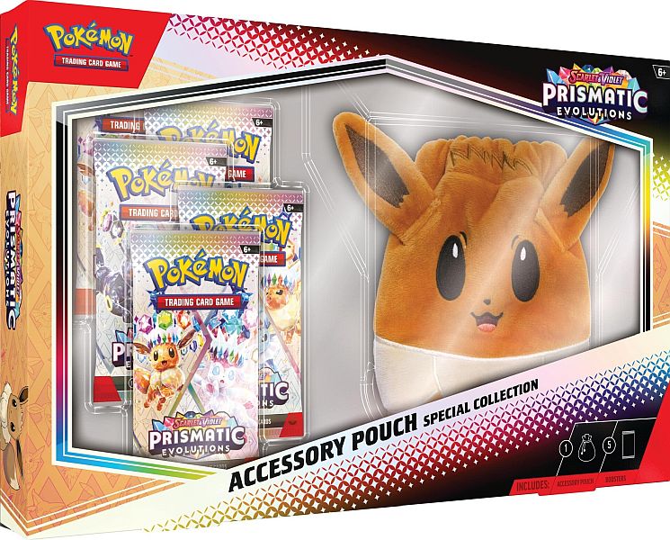 Pokémon Prismatic Evolutions Tilbehørspose Samling