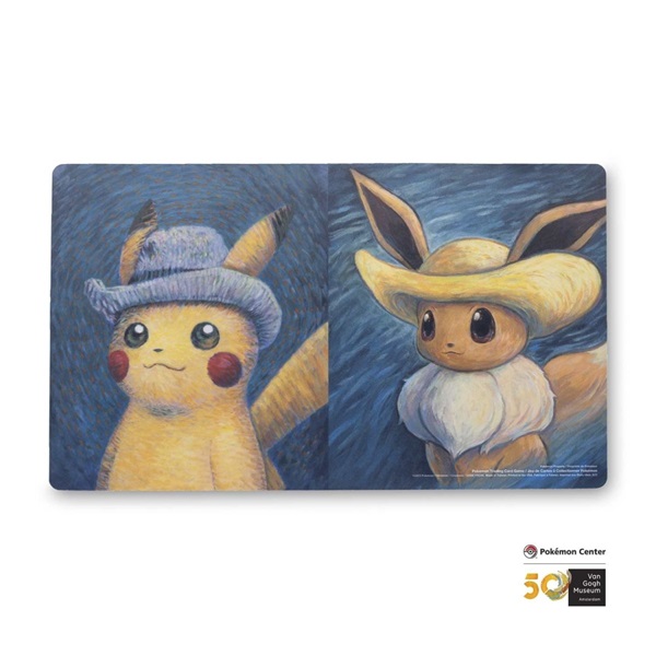 Pokemon Spillem 195 165 Tte Playmat Pok 195 169 Mon Center Van Gogh Museum: Pikachu Eevee Inspired By Vincent Self-portraits