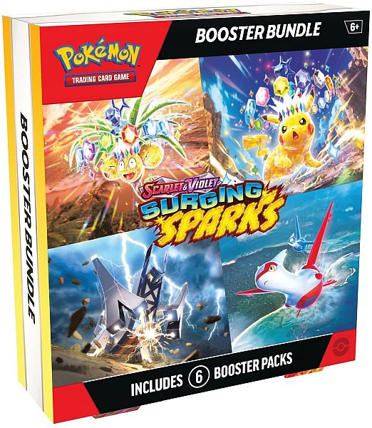Pokemon Sv08: Surging Sparks Booster Pack Bundle Wide