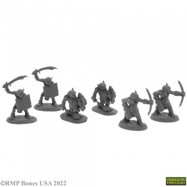 Reaper Bones Goblin Skirmishers - Plast Miniaturer på tilbud