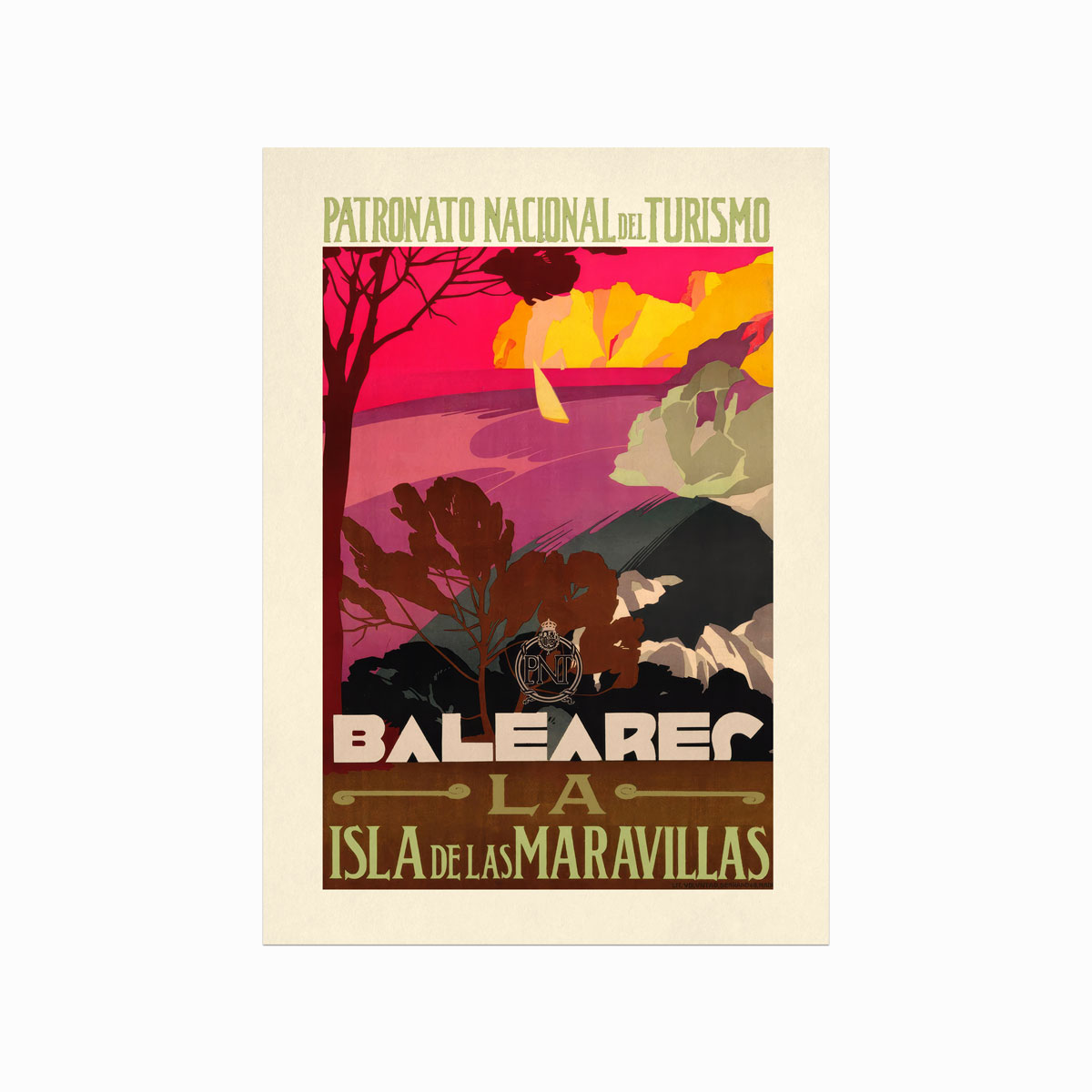 Farverig Retro Plakat - Vægkunst til Dit Hjem