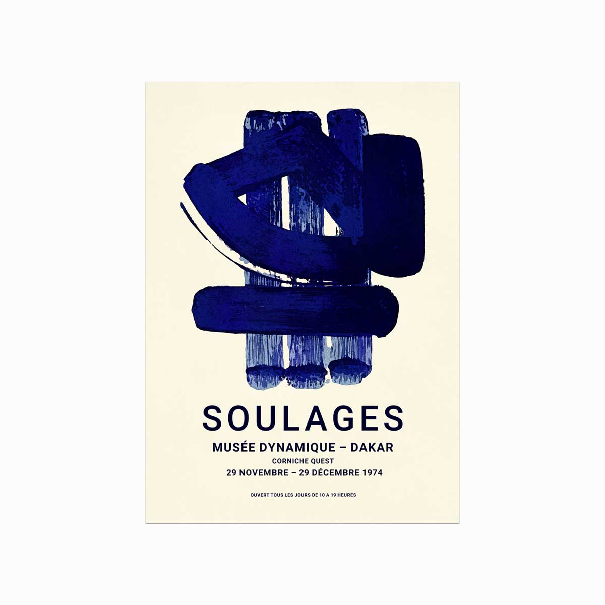 Soulages Plakat – Le Musée Dynamique De Dakar Tilbud!