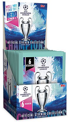 Topps Champions League 2024-2025 Fodboldstickers Booster Box