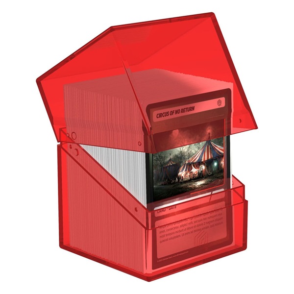 Ultimate Guard Boulder Deck Box 100 - Klar Ruby