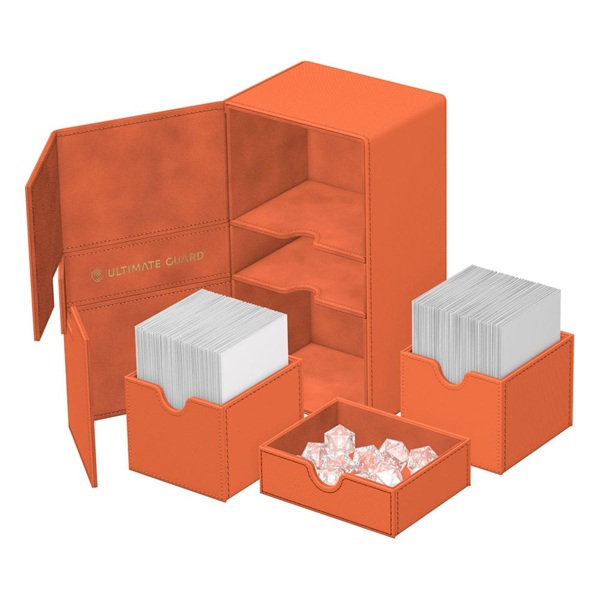 Ultimate Guard Twin Flip Tray Deck Case Deck Box 200 Standard Size Xenoskin Summer Edition 2025 Peach