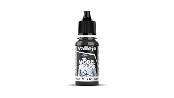 Vallejo Maling Model Color: Matt 109 Cam Black Green 18ml