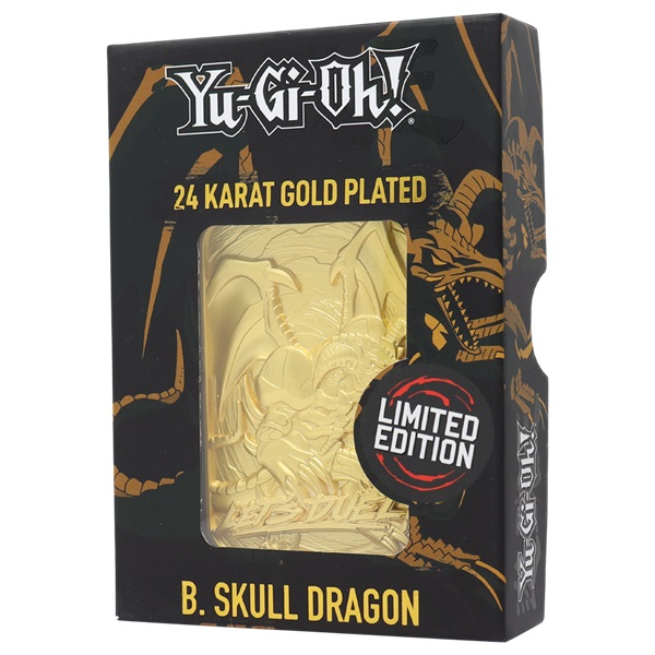 Yu-gi-oh Limited Edition Gold-plated Collectible Card: Skull Dragon Black Skull Dragon